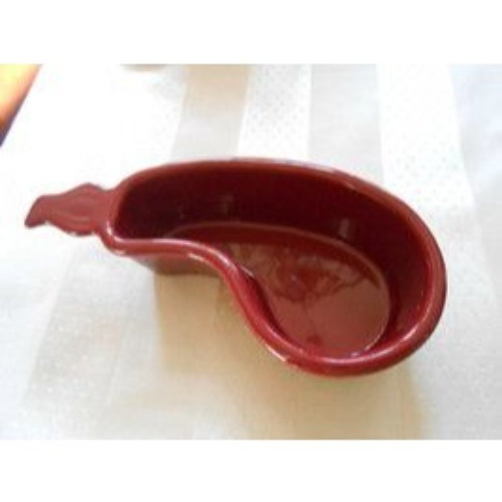 Chantal Burgundy Eggplant Shaped 8 oz. Handcrafted Baking Dish #93-EGP12